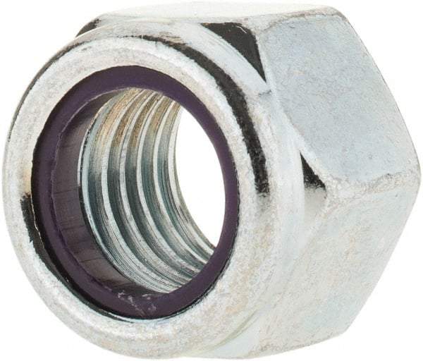 Value Collection - 3/4-10 UNC Grade B Hex Lock Nut with Nylon Insert - 1-1/16" Width Across Flats, 7/8" High, Zinc-Plated Finish - A1 Tooling