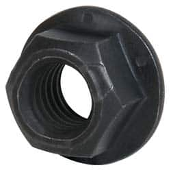 Value Collection - 3/4-10 UNC Grade G Hex Flange Lock Nut with Distorted Thread - 1-1/8" Width Across Flats, 53/64" High, Phosphate & Oil Finish - A1 Tooling