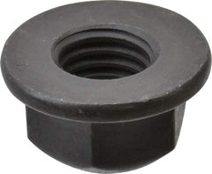 Value Collection - 5/8-11 UNC Grade G Hex Flange Lock Nut with Distorted Thread - 15/16" Width Across Flats, 11/16" High, Phosphate & Oil Finish - A1 Tooling