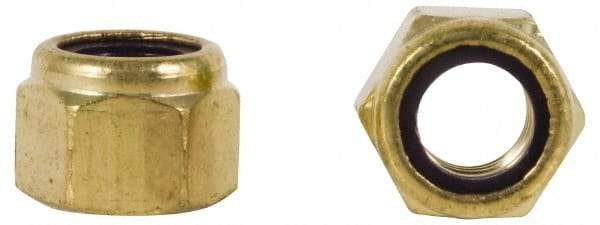 Value Collection - 5/8-11 UNC Hex Lock Nut with Nylon Insert - 15/16" Width Across Flats, 3/4" High, Uncoated - A1 Tooling