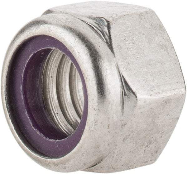 Value Collection - 7/16-14 UNC 18-8 Hex Lock Nut with Nylon Insert - 5/8" Width Across Flats, 29/64" High - A1 Tooling