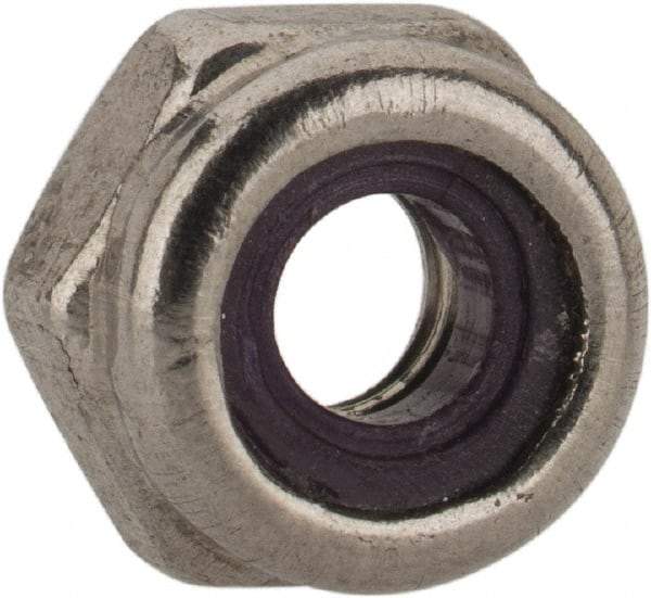 Value Collection - #5-40 UNC 18-8 Hex Lock Nut with Nylon Insert - 1/4" Width Across Flats, Uncoated - A1 Tooling