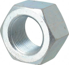 Value Collection - 1-1/4 - 12 UNF Steel Right Hand Hex Nut - 1-7/8" Across Flats, 1.094" High, Zinc Clear Finish - A1 Tooling