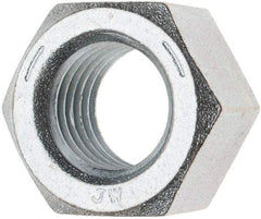 Value Collection - 1-3/8 - 6 UNC Steel Right Hand Hex Nut - 2-1/16" Across Flats, 1.206" High, Zinc Clear Finish - A1 Tooling