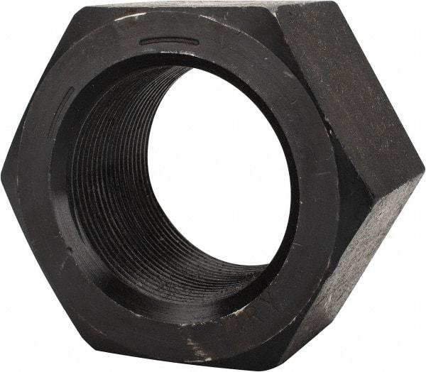 Value Collection - 2-12 UN Steel Right Hand Hex Nut - 3-1/8" Across Flats, 1-23/32" High, Uncoated - A1 Tooling