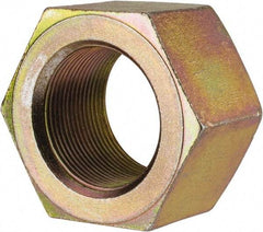 Value Collection - 1-3/4 - 12 UN Steel Right Hand Hex Nut - 2-3/4" Across Flats, 1-1/2" High, Zinc Yellow Dichromate Finish - A1 Tooling