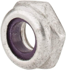 Value Collection - 1/4-20 UNC 18-8 Hex Lock Nut with Nylon Insert - 7/16" Width Across Flats, 13/64" High, Uncoated - A1 Tooling