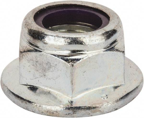 Value Collection - 3/4-10 UNC Grade 2 Hex Flange Lock Nut with Nylon Insert - 1-1/8" Width Across Flats, 13/16" High, Zinc-Plated Finish - A1 Tooling