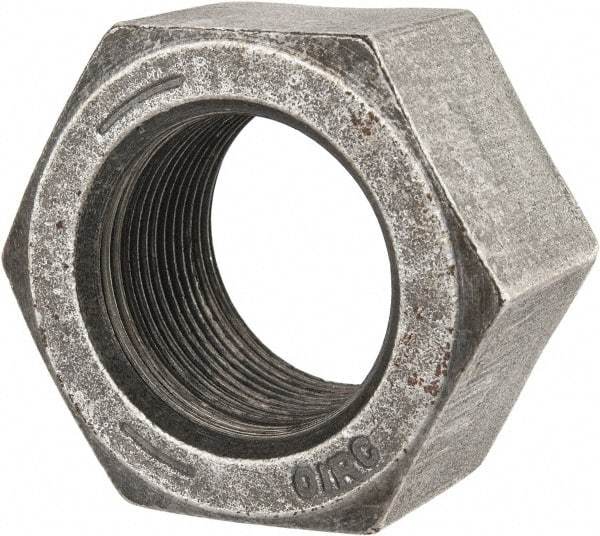 Value Collection - 1-1/2 - 12 UNF Steel Right Hand Hex Nut - 2-1/4" Across Flats, 1.317" High, Uncoated - A1 Tooling