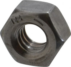 Value Collection - 1/4-20 UNC Steel Right Hand Hex Nut - 7/16" Across Flats, 0.226" High, Uncoated - A1 Tooling