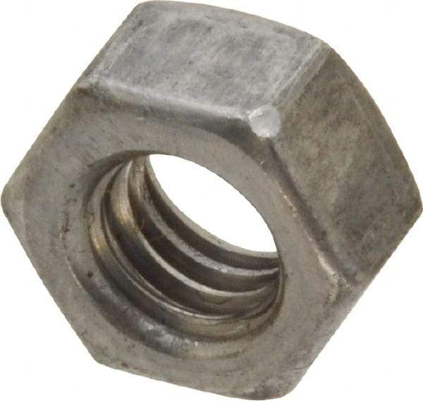 Value Collection - 5/16-18 UNC Steel Right Hand Hex Nut - 1/2" Across Flats, 17/64" High, Uncoated - A1 Tooling