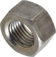 Value Collection - 3/8-24 UNF Steel Right Hand Hex Nut - 9/16" Across Flats, 21/64" High, Uncoated - A1 Tooling