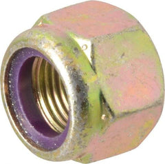 Value Collection - 5/8-18 UNF Grade 8 Hex Lock Nut with Nylon Insert - 15/16" Width Across Flats, 3/4" High, Zinc Yellow Dichromate Finish - A1 Tooling