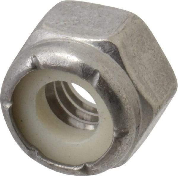 Value Collection - 1/4-20 UNC 316 Hex Lock Nut with Nylon Insert - 7/16" Width Across Flats, 5/16" High - A1 Tooling