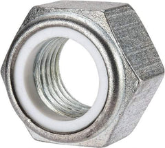 Value Collection - M30x3.50 Metric Coarse Grade 10 Hex Lock Nut with Nylon Insert - 30mm High, Zinc-Plated Finish - A1 Tooling