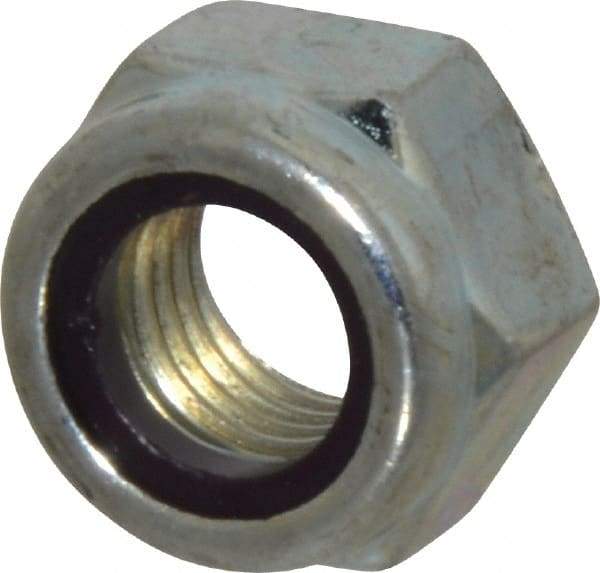 Value Collection - M12x1.50 Metric Fine Grade 8 Hex Lock Nut with Nylon Insert - 12mm High, Zinc-Plated Finish - A1 Tooling