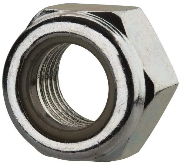 Value Collection - M14x1.50 Metric Fine Grade 8 Hex Lock Nut with Nylon Insert - 14mm High, Zinc-Plated Finish - A1 Tooling