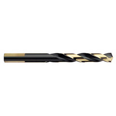 Titan USA - Maintenance Drill Bits; Drill Bit Size (Decimal Inch): 0.3906 ; Drill Bit Size (Inch): 25/64 ; Drill Point Angle: 135 ; Drill Bit Material: High Speed Steel ; Drill Bit Finish/Coating: Black Oxide; Gold ; Shank Type: Straight - Exact Industrial Supply