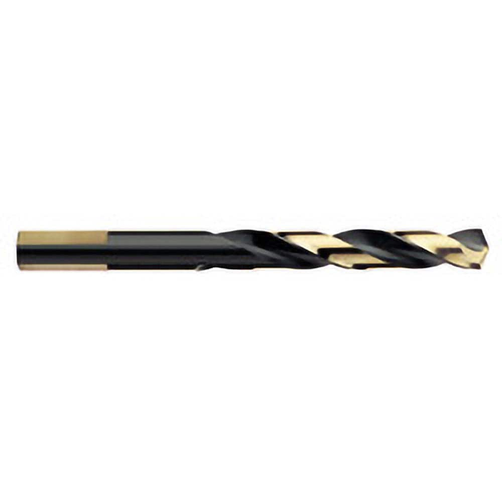 Titan USA - Maintenance Drill Bits; Drill Bit Size (Decimal Inch): 0.2969 ; Drill Bit Size (Inch): 19/64 ; Drill Point Angle: 135 ; Drill Bit Material: High Speed Steel ; Drill Bit Finish/Coating: Black Oxide; Gold ; Shank Type: Straight - Exact Industrial Supply