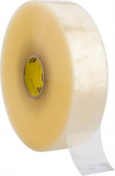 3M - 72mm x 914m Clear Rubber Adhesive Sealing Tape - Polypropylene Film Backing, 2.5 mil Thick, 30 Lb Tensile Strength, Series 373 - A1 Tooling