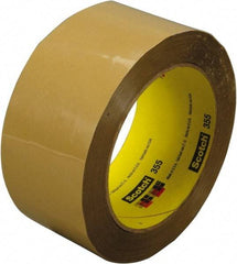 3M - 72mm x 50m Tan Rubber Adhesive Sealing Tape - Polyester Film Backing, 3.4 mil Thick, 67 Lb Tensile Strength, Series 355 - A1 Tooling