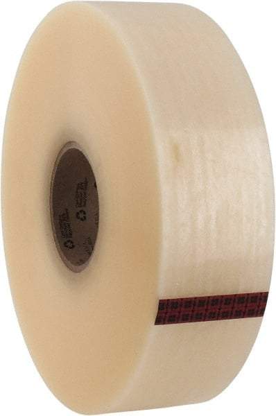 3M - 72mm x 914m Clear Rubber Adhesive Sealing Tape - Polypropylene Film Backing, 2.1 mil Thick, 22 Lb Tensile Strength, Series 3071 - A1 Tooling