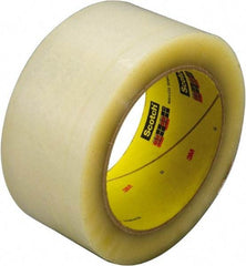 3M - 72mm x 914m Clear Rubber Adhesive Sealing Tape - Polyester Film Backing, 3.4 mil Thick, 67 Lb Tensile Strength, Series 355 - A1 Tooling