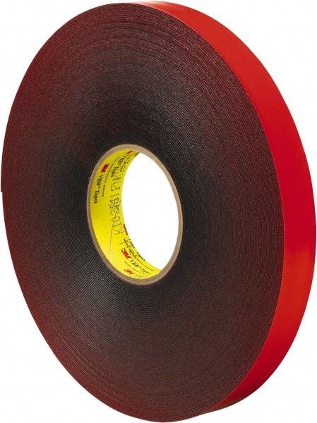 3M - 1" x 36 Yd Acrylic Adhesive Double Sided Tape - 45 mil Thick, Gray, Acrylic Foam Liner, Continuous Roll, Series 4611 - A1 Tooling