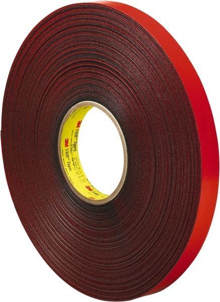 3M - 3/4" x 36 Yd Acrylic Adhesive Double Sided Tape - 45 mil Thick, Gray, Acrylic Foam Liner, Continuous Roll, Series 4611 - A1 Tooling