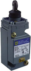 Square D - DPDT, 2NC/2NO, 600 Volt, Screw Terminal, Roller Plunger Actuator, General Purpose Limit Switch - 1, 2, 4, 6, 12, 13, 6P NEMA Rating, IP67 IPR Rating - A1 Tooling