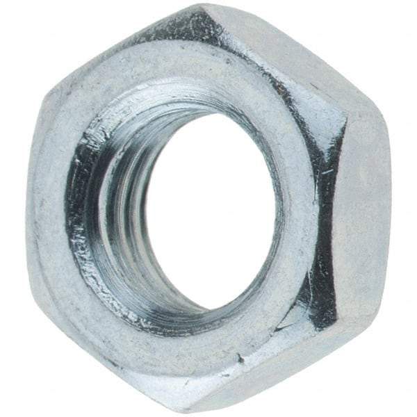 Value Collection - 5/16-24 UNF Steel Right Hand Hex Jam Nut - 1/2" Across Flats, 3/16" High, Zinc Clear Finish - A1 Tooling