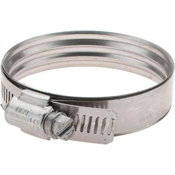 IDEAL TRIDON - SAE Size 40, 46 to 71mm Diam, Stainless Steel 360° Worm Drive Clamp - A1 Tooling