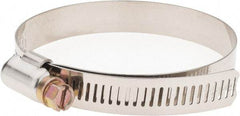 Value Collection - SAE Size 48, 2-9/16 to 3-1/2" Diam, Stainless Steel Worm Drive Clamp - 1/2" Wide - A1 Tooling