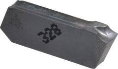 Iscar - 3GIM J Grade IC328, 3mm Cutting Width Carbide Grooving Insert - Neutral, 0.22mm Corner Radius, TiCN Finish - A1 Tooling