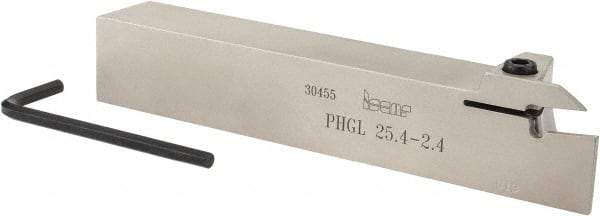 Iscar - PHG, External, Left Hand, 0.67" Max Depth of Cut, 3/32 to 1/8" Groove Width, Indexable Grooving Tool Holder - GDMW 2.4 Insert Compatibility, 1" Shank Height, 1" Shank Width, 6" OAL - A1 Tooling