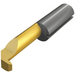 Iscar - 15mm Cutting Depth, 7mm Diam, Internal Thread, Solid Carbide, Single Point Threading Tool - TiCN/TiN Finish, 30mm OAL, 7mm Shank Diam, 2.7mm Projection from Center, 1.5mm Max Pitch, 60° Profile Angle - Exact Industrial Supply