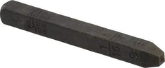 Made in USA - 1/16" Character Size, 9 Character, Heavy Duty Individual Steel Stamp - Steel, Individual - A1 Tooling