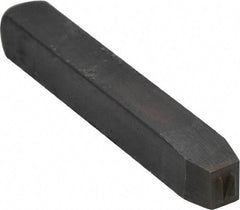 Made in USA - 5/32" Character Size, N Character, Heavy Duty Individual Steel Stamp - Steel, Individual - A1 Tooling