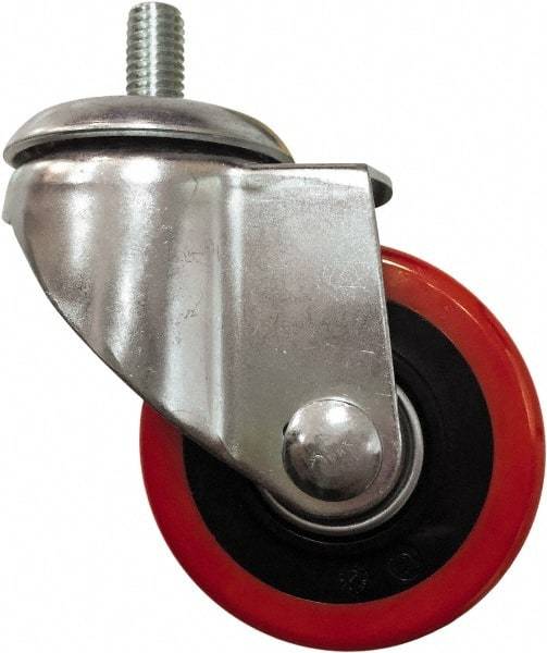 Value Collection - 3 Inch Diameter x 1-1/4 Inch Wide, Polyurethane Caster Wheel - 220 Lb. Capacity, 3/8 Inch Axle Diameter, Ball Bearing - A1 Tooling