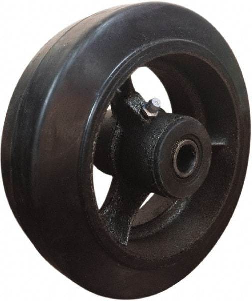 Value Collection - 6 Inch Diameter x 2 Inch Wide, Mold-On Rubber Caster Wheel - 410 Lb. Capacity, 5/8 Inch Axle Diameter, Roller Bearing - A1 Tooling