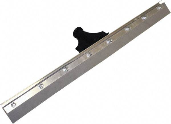 SEYMOUR-MIDWEST - 24" EPDM Blade Floor Squeegee - Threaded End, Single Edge, Gray, Aluminum Holder - A1 Tooling