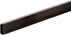 ECONOCO - 1/2" Wide, 1-1/2 High, Open Shelving Accessory/Component - Steel, Matte Finish, 48" Long, Use with 1/2" x 1-1/2" Rectangular Tubing Hangrail Brackets - A1 Tooling