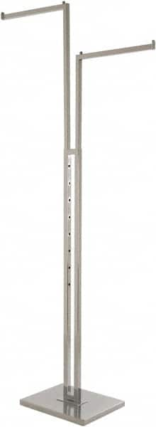 ECONOCO - 72 High, Open Shelving Accessory/Component - Steel, Chrome Finish, Use with Free Standing Garment Rack - A1 Tooling