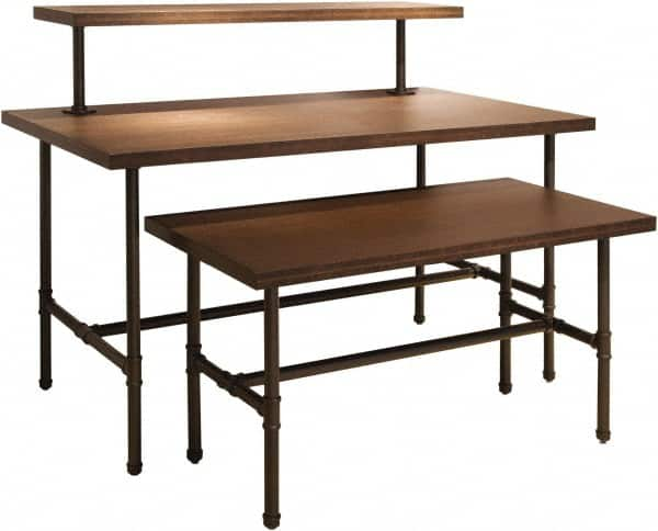 ECONOCO - 54" Long x 14" Wide x 12" High Stationary Table Nesting Topper - Dark Brown, Melamine Top - A1 Tooling