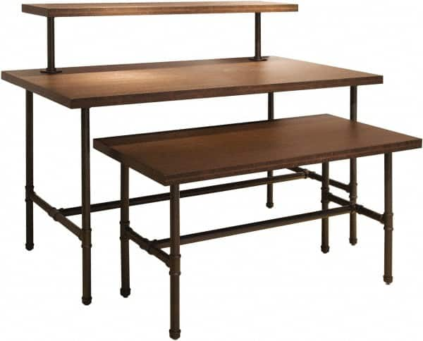 ECONOCO - 48" Long x 24" Wide x 24" High Stationary Nesting Table - Dark Brown, Melamine Top - A1 Tooling