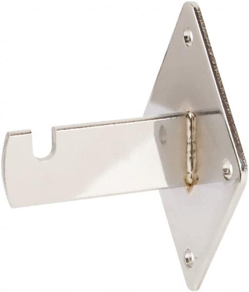 ECONOCO - Chrome Coated Wall Bracket - 3-3/4" Long, 3" Wide - A1 Tooling