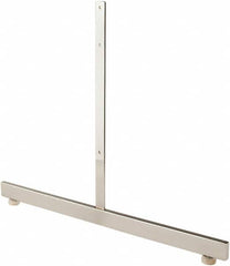 ECONOCO - 19-1/2 High, Open Shelving Accessory/Component - Steel, Chrome Finish, 24" Long, Use with Grid Panels - A1 Tooling