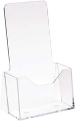 ECONOCO - 4" Wide x 9" High, 1 Compartment, Acrylic Literature Holder - Clear, 3-1/8" Compartment Width x 1-5/8" Compartment Depth x 3-1/8" Compartment Height - A1 Tooling