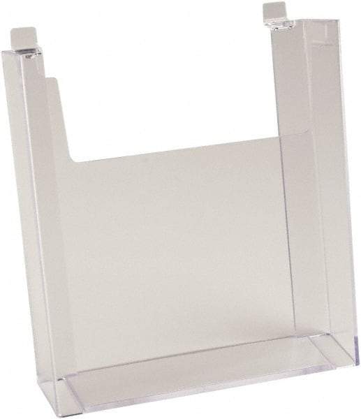 ECONOCO - 8-1/2" Wide x 2-1/4" Deep x 11" High, 1 Compartment, Acrylic Literature Holder - Clear, 8-7/8" Compartment Width x 2-1/4" Compartment Depth x 9-5/8" Compartment Height - A1 Tooling