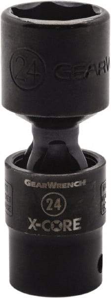 GearWrench - 1/2" Drive 22mm Standard Universal Impact Socket - 6 Points, 3-8/51" OAL - A1 Tooling